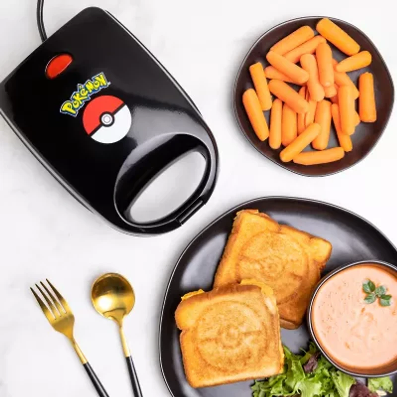 Uncanny Brands Pokémon Poké Ball Single Grilled Cheese Sandwich Maker - Pokémon Kitchen Appliance