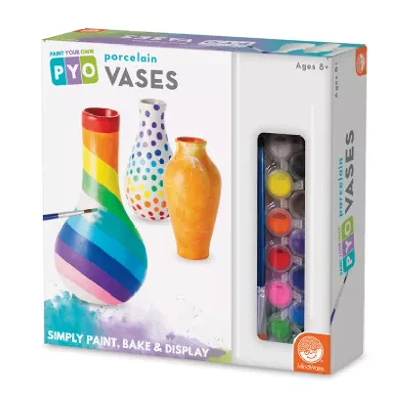 MindWare Paint Your Own Porcelain Vases