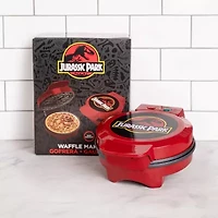 Uncanny Brands Jurassic Park Waffle Maker -  T-Rex on Your Waffles - Waffle Iron