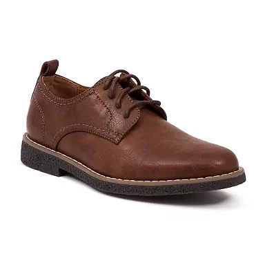 Deer Stags Zander Little & Big Kid Boys Round Closed Toe Oxford Shoes