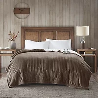 Woolrich Heated Plush To Berber Electric Midweight Blanket