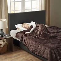 Woolrich Heated Plush To Berber Electric Midweight Blanket