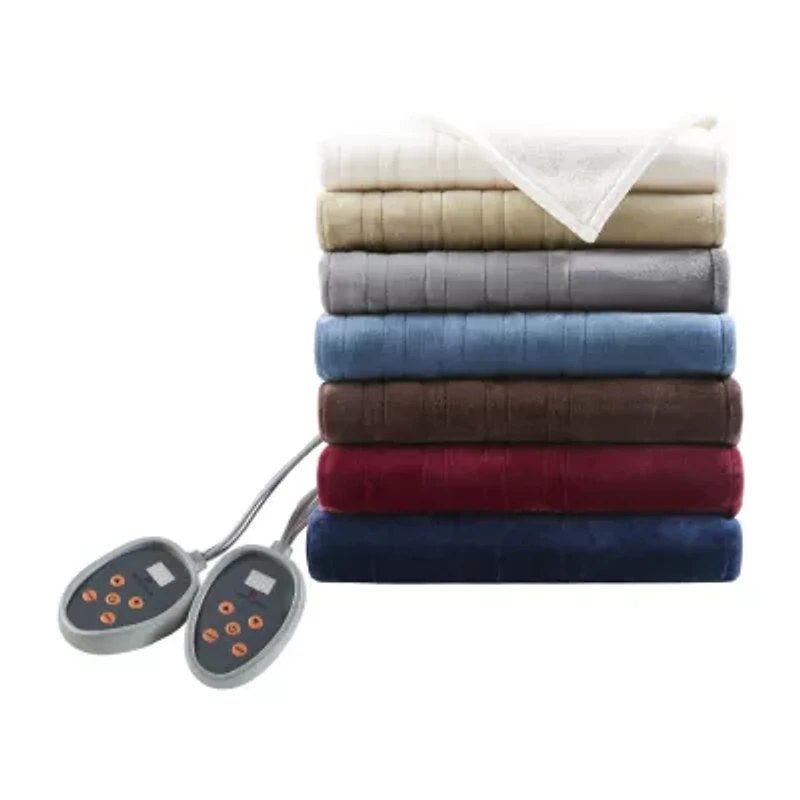 Woolrich Heated Plush To Berber Electric Midweight Blanket