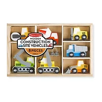 Melissa & Doug Wooden Construction Site Vehicles