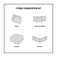 Madison Park Hanover Faux Suede 7-pc. Comforter Set