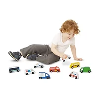 Melissa & Doug Wooden Town Vehicles Set