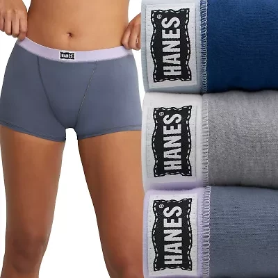 Hanes Originals Ultimate Womens Boxer Briefs 3 Pack