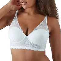 Maidenform Pure Comfort® Womens Lace Light Support Longline Wireless Bralette Dm1188