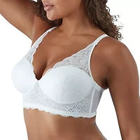Maidenform Pure Comfort® Womens Lace Light Support Longline Wireless Bralette Dm1188