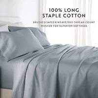 Casual Comfort Solid Cotton 300tc Sheet Set