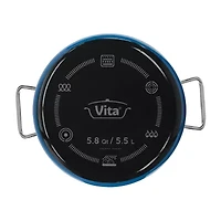 Vita Enameled Steel 6.-qt. Dutch Oven with Lid