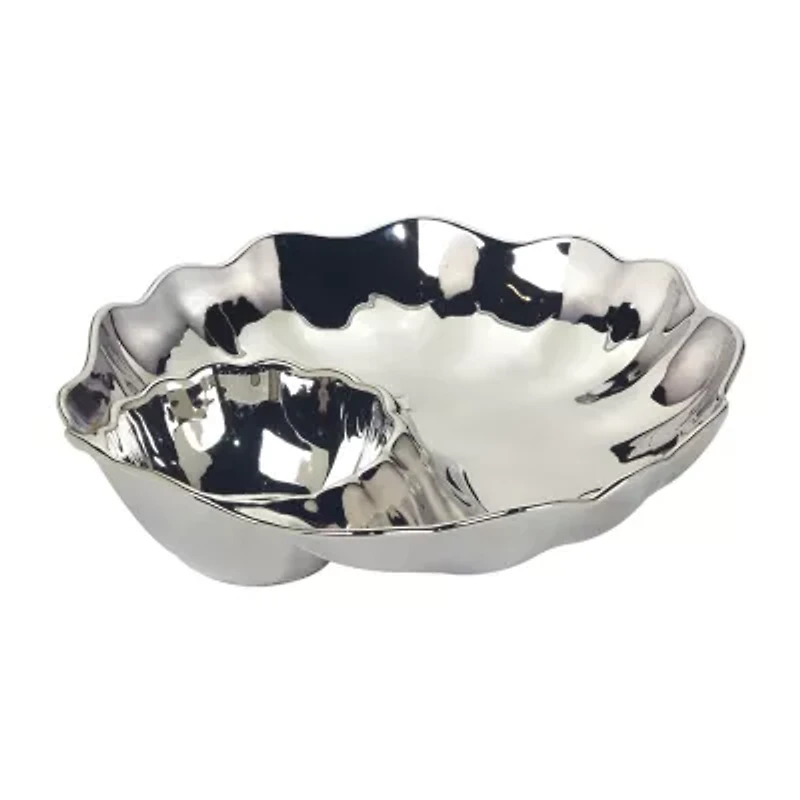 Certified International Silver Coast Porcelain Chip & Dip Set