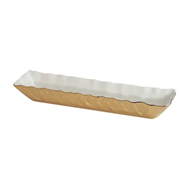 Certified International Gold Coast Porcelain Serving Tray