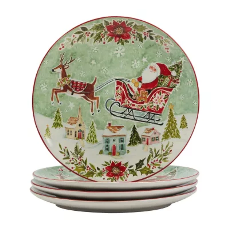 Certified International Joy Of Christmas 16-pc. Earthenware Dinnerware Set