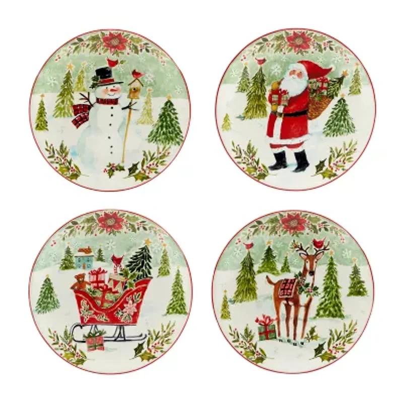 Certified International Joy Of Christmas 16-pc. Earthenware Dinnerware Set