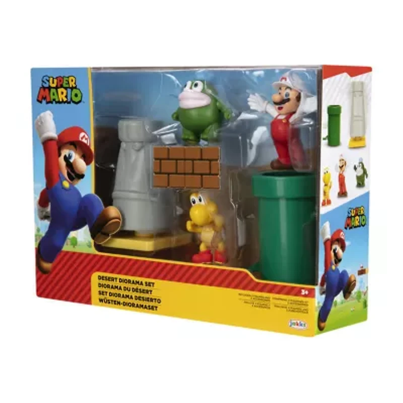 Super Mario 2.5 Inch Desert Plains Diorama Toy Playset