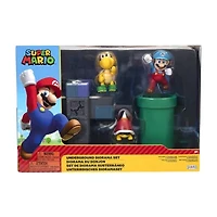 Super Mario 2.5 Inch Figure Underground Diorama Toy Playset