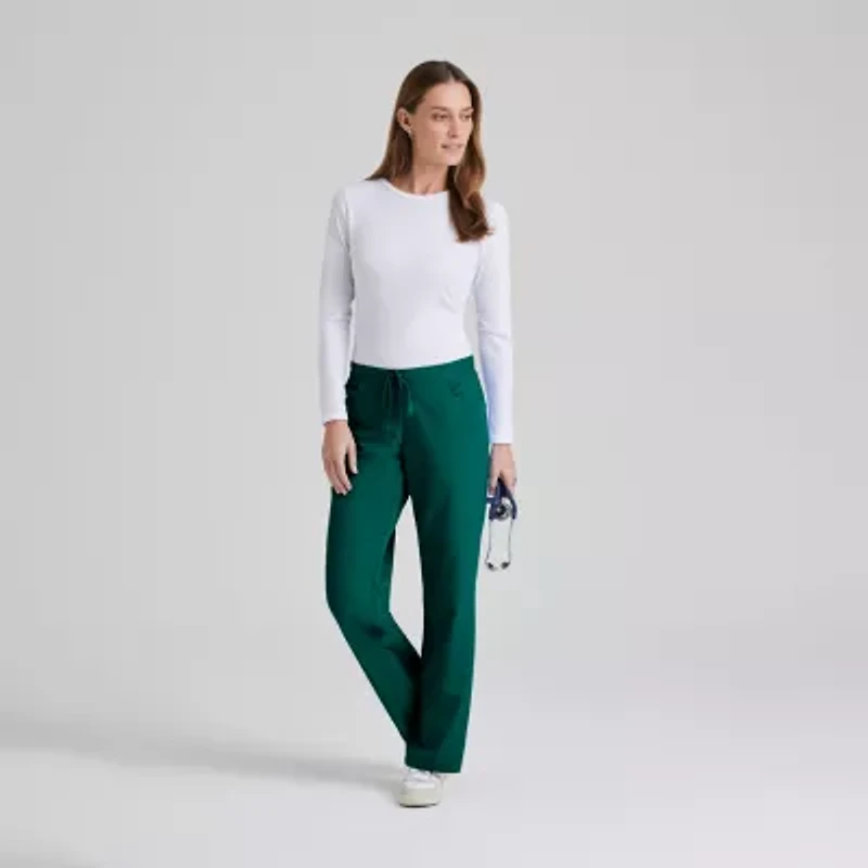 Grey's Anatomy™ by Barco Classic 4232 Riley 5-Pocket Mid-Rise Flared Leg Womens Plus Tall Moisture Wicking Scrub Pant