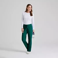 Grey's Anatomy™ by Barco Classic 4232 Riley 5-Pocket Mid-Rise Flared Leg Womens Plus Tall Moisture Wicking Scrub Pant