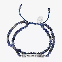 Footnotes Dream Double Strand Womens Blue Lapis Bolo Bracelet