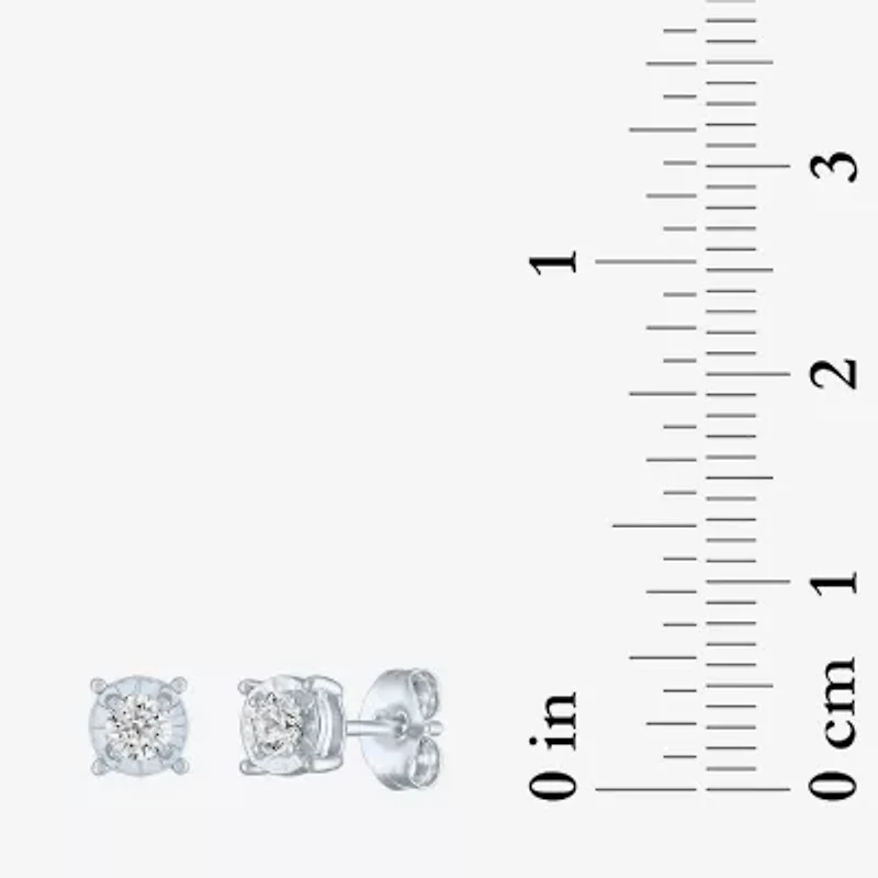 Diamond Addiction (G-H / Si2-I1) Womens 1/4 CT. T.W. Lab Grown White Diamond 10K Gold 3 Pair Earring Set