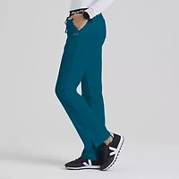 Grey's Anatomy™ by Barco Classic 4275 Aubrey 3-Pocket Low-Rise Flared Leg Womens Petite Moisture Wicking Scrub Pant