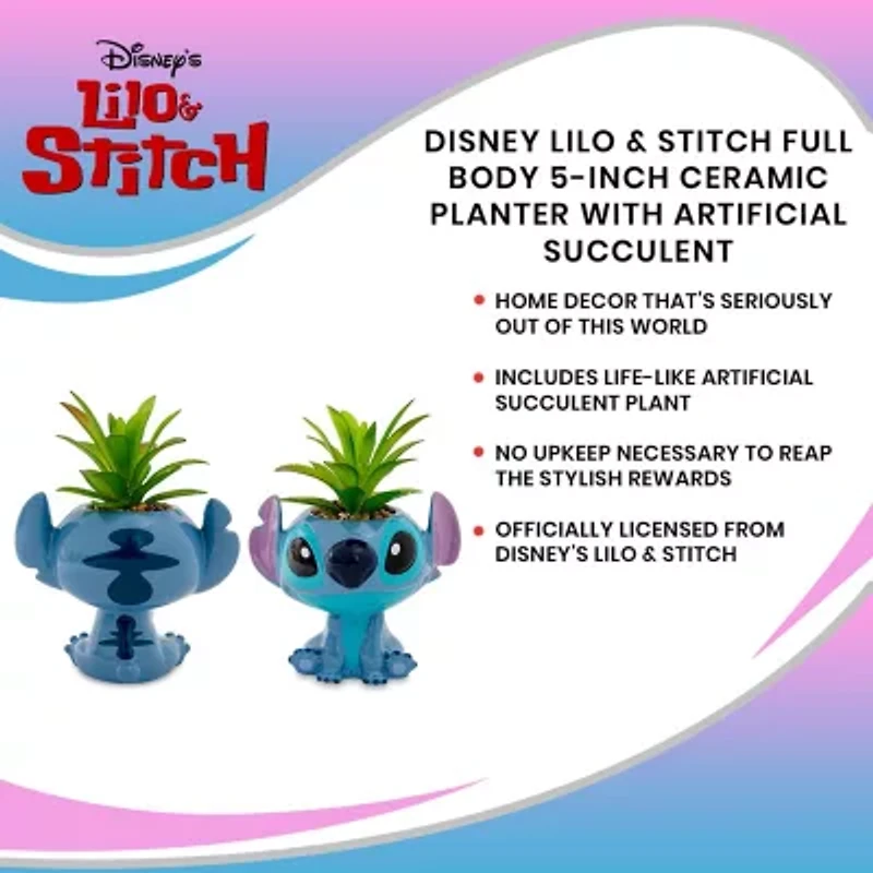 Disney Collection Stitch 4.5 Inch Planter
