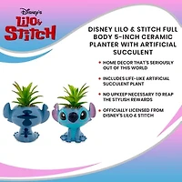 Disney Collection Stitch 4.5 Inch Planter