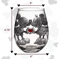 Disney Collection Mickey & Minnie 20 Oz Glass Juice Glass