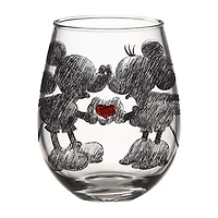 Disney Collection Mickey & Minnie 20 Oz Glass Juice Glass