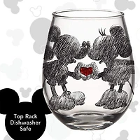 Disney Collection Mickey & Minnie 20 Oz Glass Juice Glass