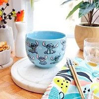 Disney Collection Lilo & Stitch 20 Oz Bowl With Chopsticks 3-pc. Ceramic Dinnerware Set