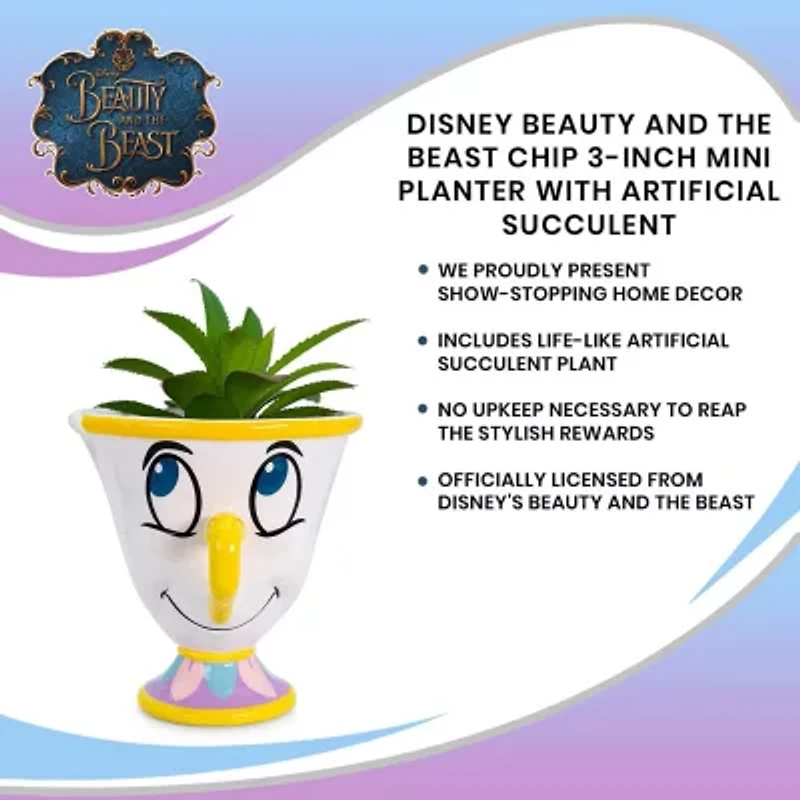 Disney Collection Beauty & The Beast Chip Planter Planter
