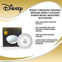 Disney Collection Princess 10.5 Inch Serving Bowl Ceramic Dinnerware Set
