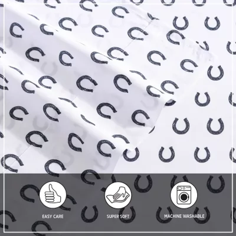 Wrangler Horseshoe Dots Sheet Set