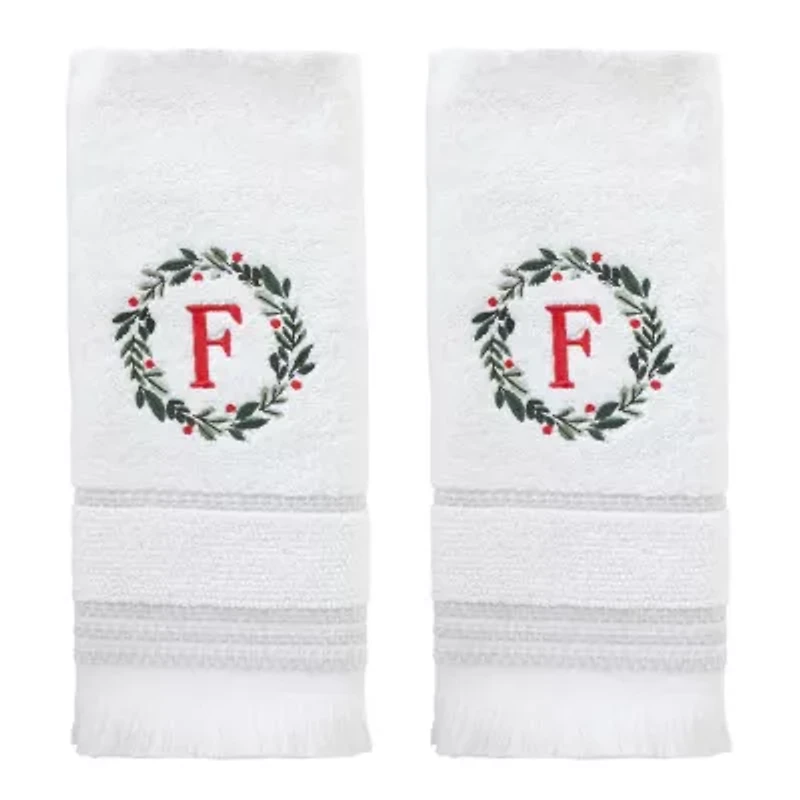 Skl Home Wreath Monogram Letter A 2-pc. Hand Towel