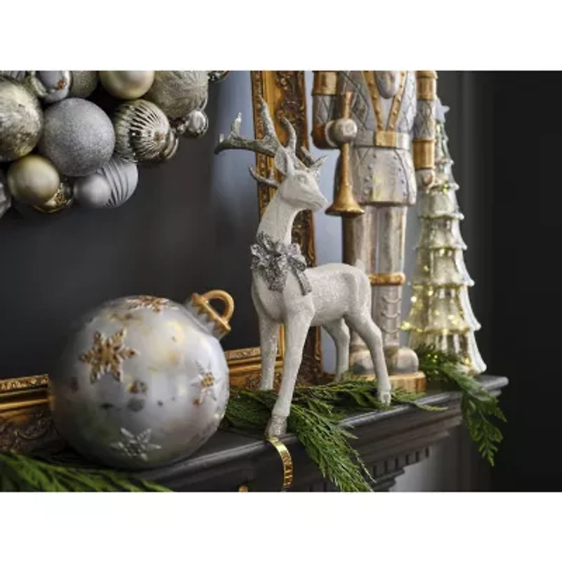 North Pole Trading Co. 6.5" Ball Ornament Led Lighted Christmas Tabletop Decor