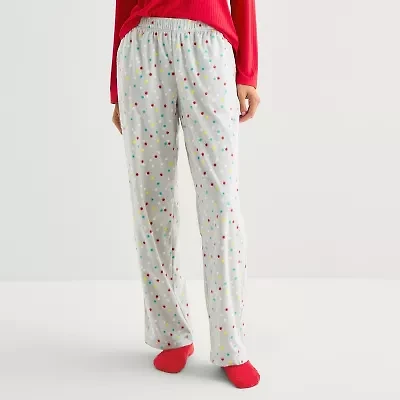Sleep Chic Womens Fleece Pajama Pants With Sock