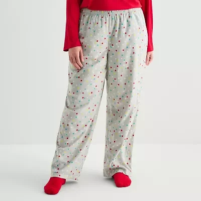 Sleep Chic Womens Fleece Pajama Pants With Sock