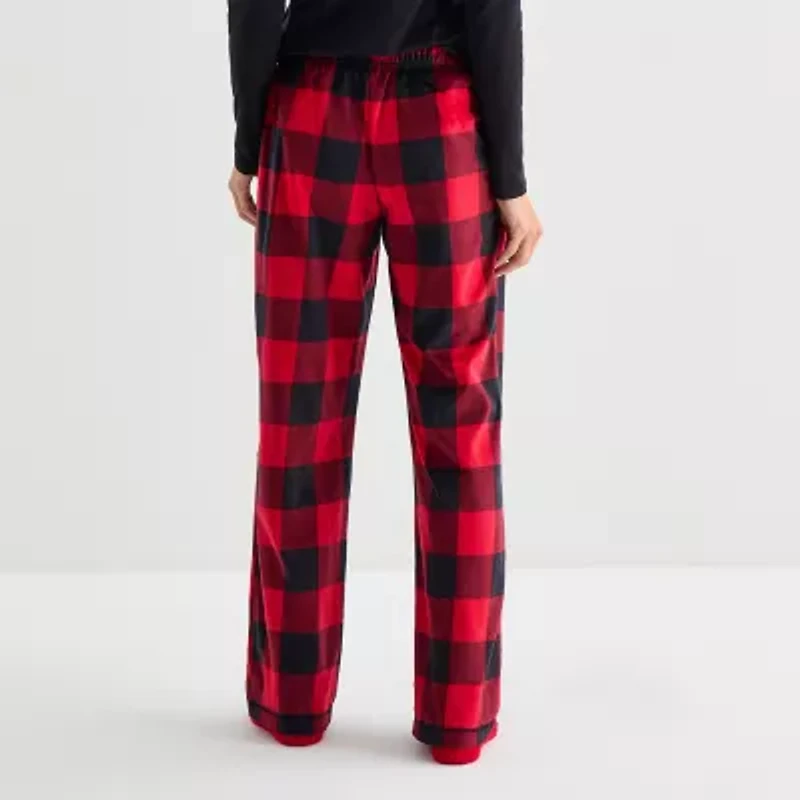 Sleep Chic Womens Fleece Pajama Pants With Sock