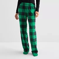 Sleep Chic Womens Fleece Pajama Pants With Sock