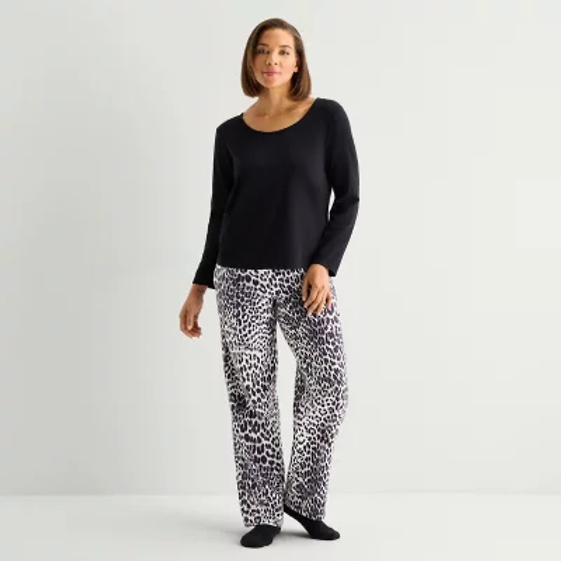 Liz Claiborne Womens Long Sleeve 4-pc. Pajama Sets