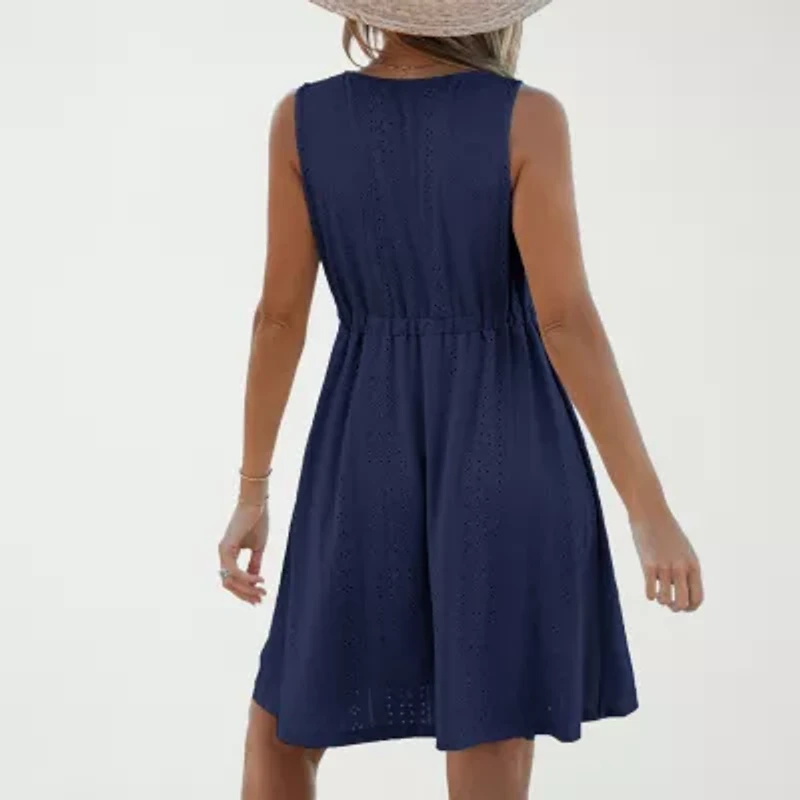 CUPSHE Womens Petite Sleeveless A-Line Dress