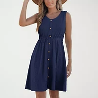 CUPSHE Womens Petite Sleeveless A-Line Dress