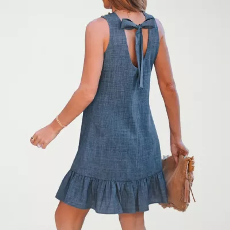 CUPSHE Womens Petite Sleeveless A-Line Dress