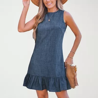 CUPSHE Womens Petite Sleeveless A-Line Dress