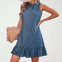 CUPSHE Womens Petite Sleeveless A-Line Dress