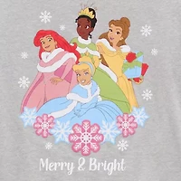 Toddler Girls Crew Neck Long Sleeve Regular Fit Princess Graphic T-Shirt