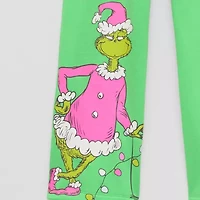 Little & Big Kid Girls Regular Fit Grinch Fleece Pull-On Pant