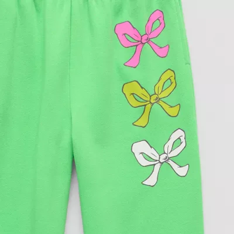 Little & Big Kid Girls Regular Fit Grinch Fleece Pull-On Pant